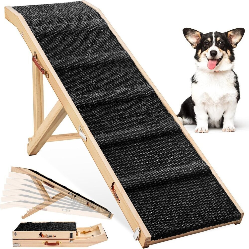𝟐𝟎𝟐𝟓 𝐔𝐩𝐠𝐫𝐚𝐝𝐞𝐝 Dog Ramp for Couch, 49"